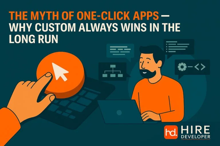 The Myth of One-Click Apps: Why Custom Always Wins in the Long Run